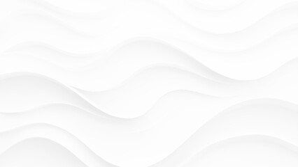white wave curve lines banner background design. White wave modern abstract background. Luxury horizontal white background for business banner, poster, backdrop, voucher, invite. Vector illustration