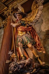 Fototapeta premium ángel catedral en chile