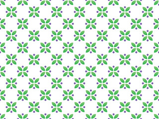 Blossom flower pattern in Gradient color style vector