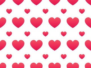 Heart pattern in Gradient color style vector