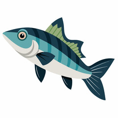 Fototapeta premium fish vector icon