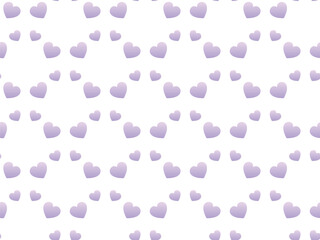 Purple heart pattern in Gradient color style vector