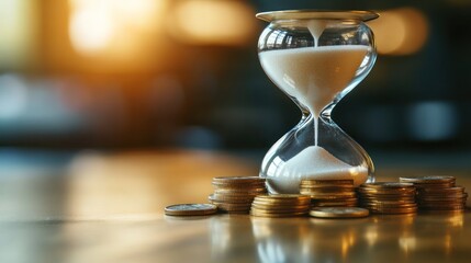 Hourglass on Coins