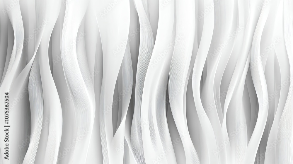 Poster abstract background with flowing white lines.