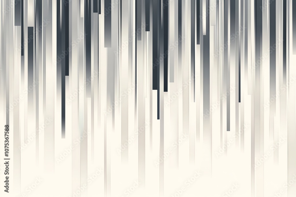 Poster Abstract background with vertical lines in shades of gray and white.