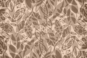 Botanical background. Abstract plant shapes. Minimalist illustration for printing on wall decorations.