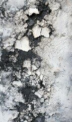 Fototapeta premium Exploring Urban Texture: A Study of Cracked Wall Surfaces and Grunge Artistry