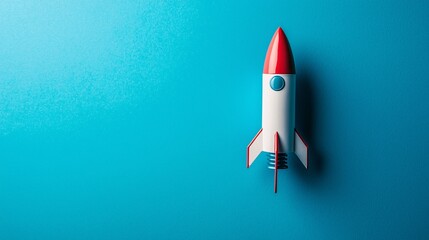Minimalistic Rocket Symbolizing Progress