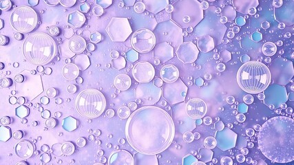 A textured background featuring a mesmerizing array of bubbles in different hues and patterns, springy, bouncy