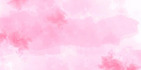 Abstract pink background with soft shadow, created using watercolor technique, soft focus, pink