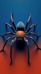 Obraz premium Photorealistic Concept Poster of a Large Spider