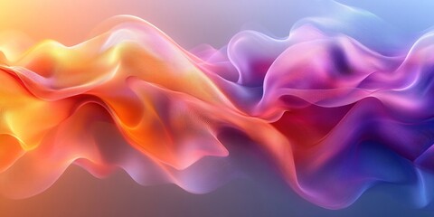 Fototapeta premium Elegant Minimalist Abstract Background with Soft Gradient Waves, Professional Photography and Studio Lighting - High Resolution, Flat Design, Low Contrast & No Shadows