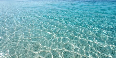 Fototapeta premium Clear crystal clear water with small circular ripples in its surface, clear water, scenery, waves