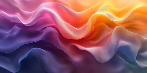Elegant Minimalist Abstract Background with Soft Gradient Waves, Professional Photography and Studio Lighting - High Resolution, Flat Design, Low Contrast & No Shadows