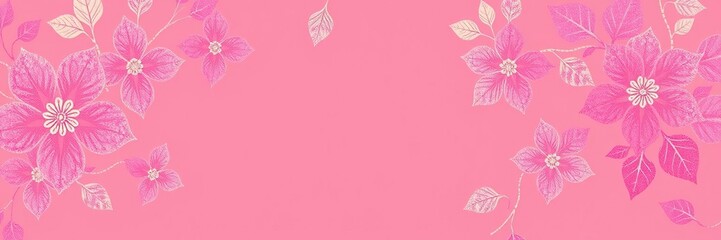 Fototapeta premium Abstract rose gold floral pattern with pink and purple shades in a gradient effect, rose gold, purple, floral arrangement