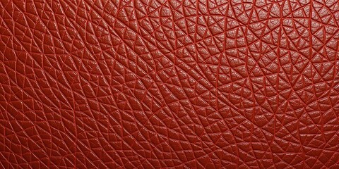 Fototapeta premium Close-up of rich brown leather surface with fine grain patterns, textured, detailed