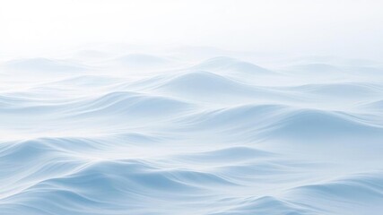 Whispering waves of white on a calming gradient, quiet reflection, dreamy effect