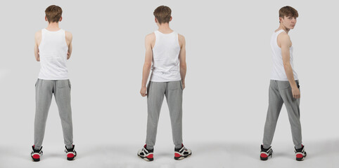 A Teenage Boy Standing