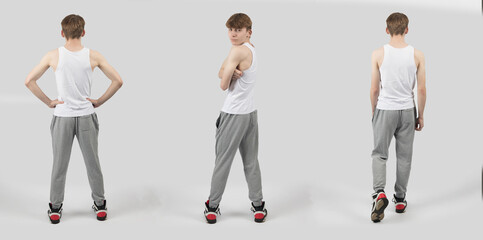 A Teenage Boy Standing