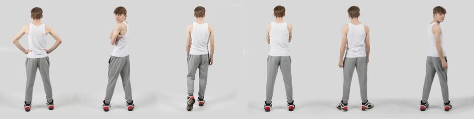 A Teenage Boy Standing