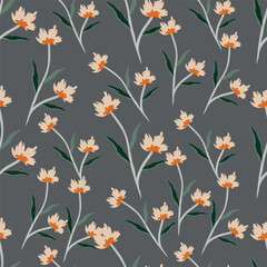 flower pattern beautiful floral illustration all over repeat high quality Design for digital printing vector design