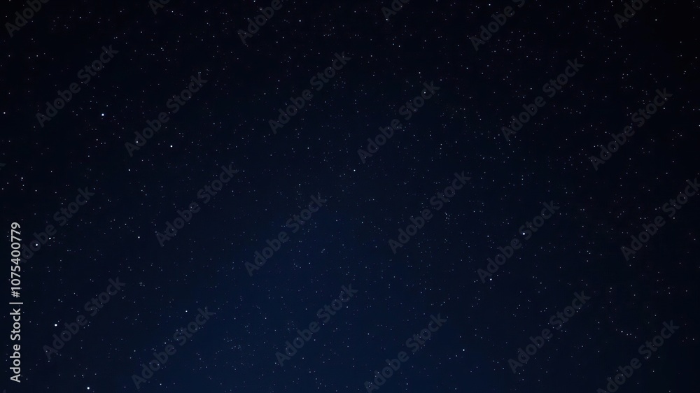Wall mural an ethereal night sky with stars twinkling in shades of gold and blue against a deep indigo backgrou