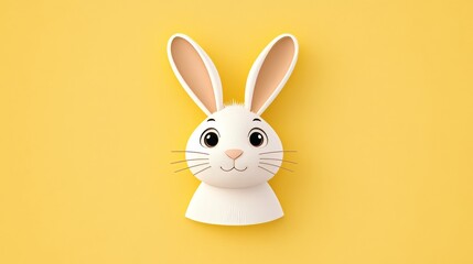 Fototapeta premium Cute Rabbit Illustration with Pastel Colors