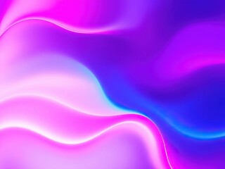 Obraz premium Wavy abstract background with neon hues of pink and blue, psychedelic, radiant