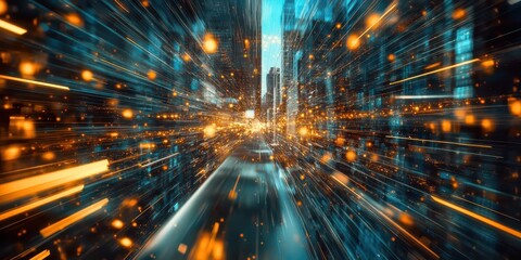 Modern transcendence concept in abstract form, philosophical and introspective.