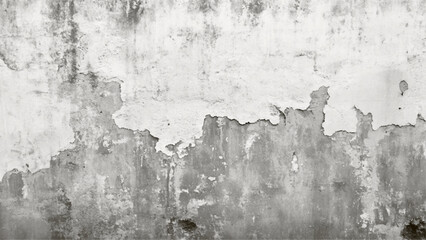 Grunge of old concrete wall for abstract background, Background texture. Crack on White Concrete Wall Texture Background. Surface of white cement wall texture background for design.