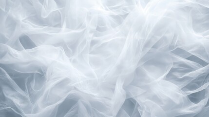 Ethereal layers of white fabric create a dreamy atmosphere in soft, flowing drapery for artistic inspiration