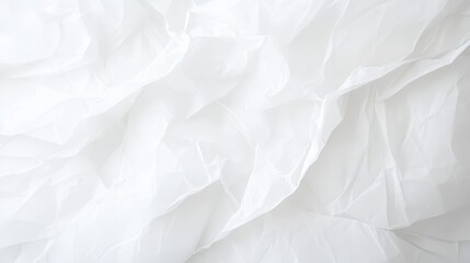 Obraz premium Delicate folds of translucent white fabric illuminated softly, creating an ethereal ambiance in a tranquil space with subtle textures