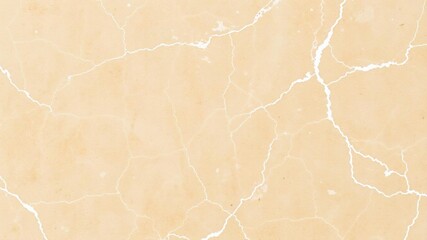 Close-up of light brown marble surface with white fissures, decorative element, white cracks, stone surface