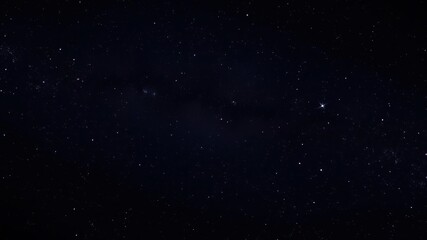 Obraz premium The darkness of space is punctuated by a scattering of twinkling stars against the vast expanse of the galaxy, stellar, universe