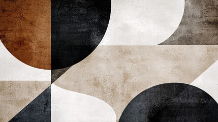 Minimalist Abstract with Muted Tones and Depth