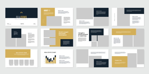 Modern Real Estate Presentation Template, PowerPoint Template