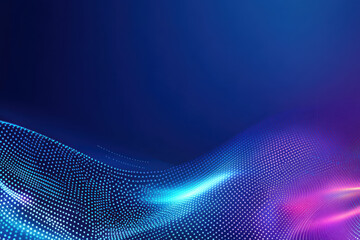 Obraz premium vibrant abstract background featuring flowing waves of light and color, creating sense of movement and energy. Ideal for technology or digital themes