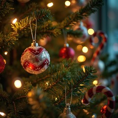 Christmas tree with baubles