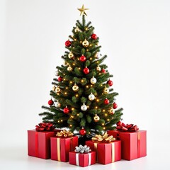 Christmas tree and gifts