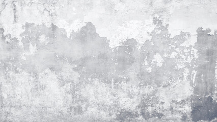 Fototapeta premium Grunge of old concrete wall for abstract background, Background texture. Crack on White Concrete Wall Texture Background. Surface of white cement wall texture background for design.