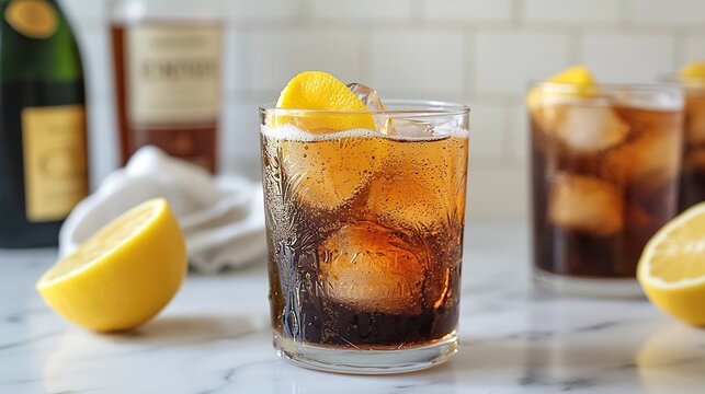 Cynar spritz with cynar and prosecco cocktail