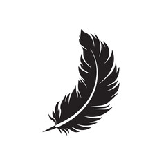 Obraz premium Quill In cartoon, hand-drawn flat style. image for social media, websites and UI. Isolated 2D vector design in logo, icon, sketch style, simple line vector, single color. AI Generative Art.