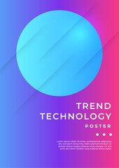 Vibrant Abstract Background With Geometric Shapes and Gradients. Ideal for modern presentations, digital art, and creative projects, evoking a sense of movement and innovation