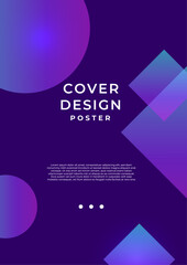 Colorful Minimalist Abstract Background with Geometric Shapes