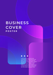 Obraz premium Abstract Geometric Poster Design With Vibrant Gradient Colors