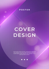 Vibrant Geometric Colorful Abstract Poster Design Template