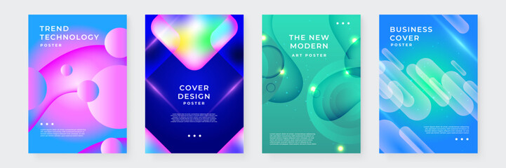 Set of Four Abstract Minimalist Purple Poster Designs. Ideal for Modern Design Projects, Event Invitations, and Creative Presentations.