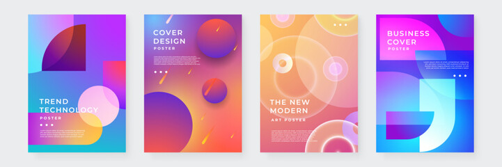 Set of Four Abstract Minimalist Purple Poster Designs. Ideal for Modern Design Projects, Event Invitations, and Creative Presentations.