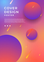 Abstract Minimal Background with Vibrant Color Gradient