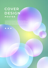 Colorful Minimalist Abstract Background with Geometric Shapes